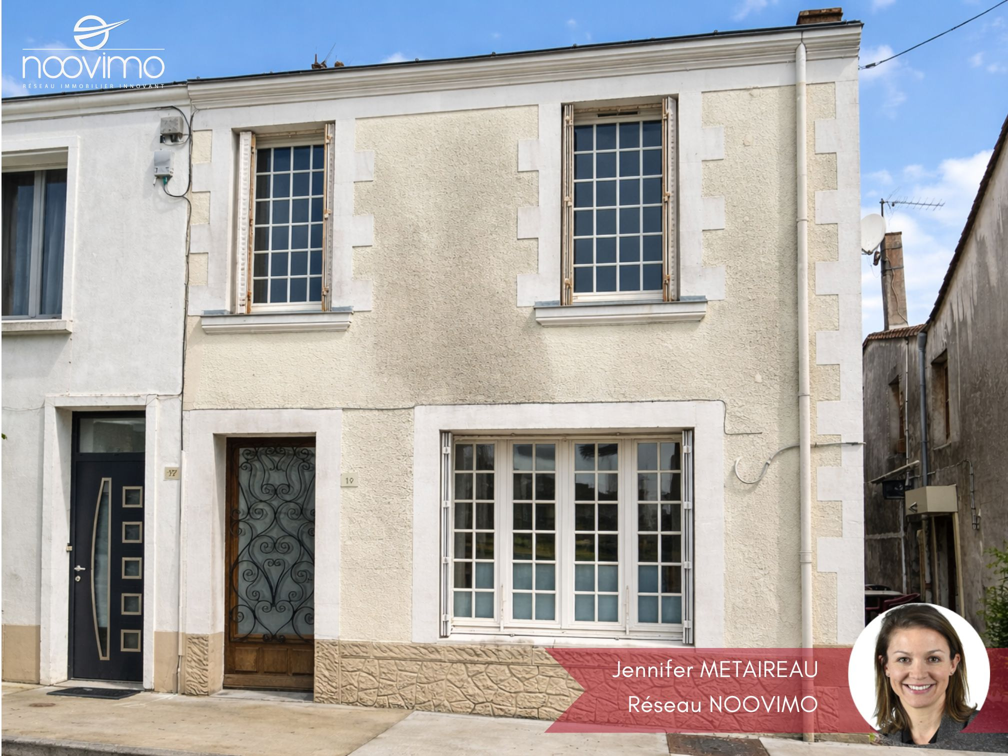 Maison ancienne de bourg de 122 m2 avec dépendances